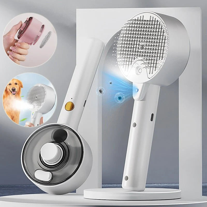 Pet UV Sterilization Spray Massage Comb