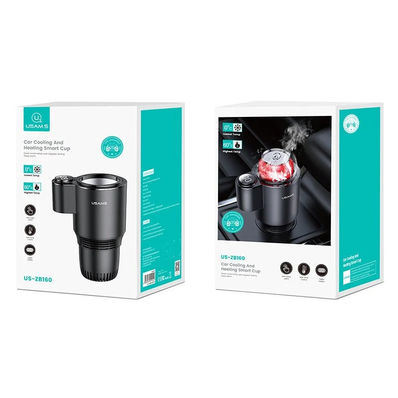 USAMS Digital Display Car Heating Cooling Cup