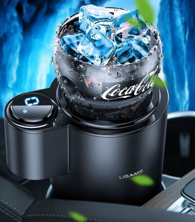 USAMS Digital Display Car Heating Cooling Cup